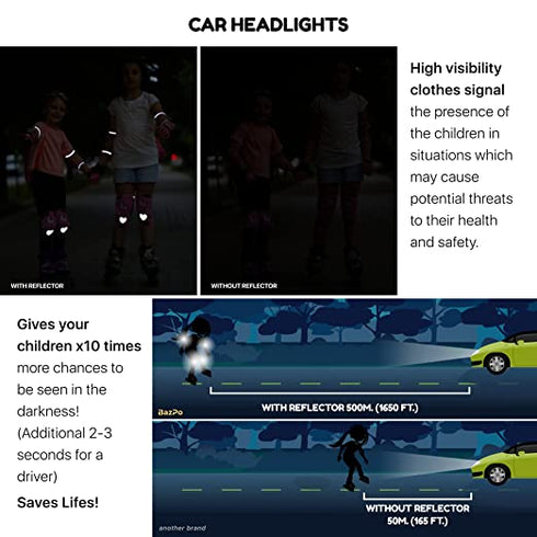 BAZPO Kids Knee Pads and Elbow Pads Set