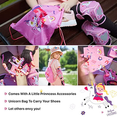 BAZPO Kids Knee Pads and Elbow Pads Set