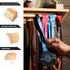 BAZPO Pine Wood Medal Hanger Display with Shelf
