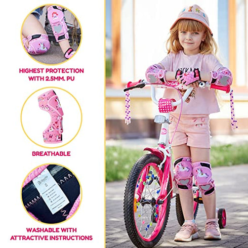 BAZPO Kids Knee Pads and Elbow Pads Set