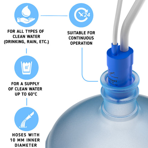 Comet Elegant 12V Submersible Water Pump for RV (2.5 GPM | 10L/Min)