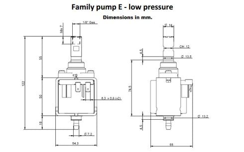 Water Solenoid Vibratory Pump CEME ULKA EP8 29W 60Hz 120V ED100%